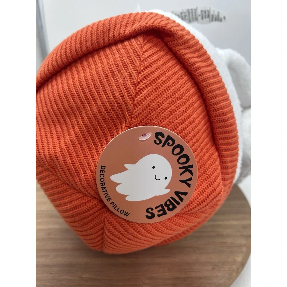 Ghost Pillow with Pumpkin Spice Latte Barista Coffee Viral NEW Plush 16in Tall